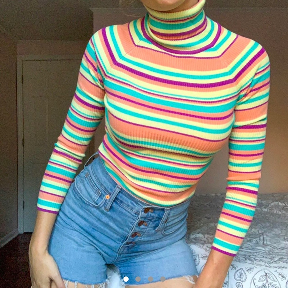 70s turtleneck. Super cute and so fun and bright